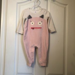 Pink and grey onesie